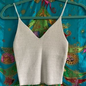 Shimmery cropped tank!